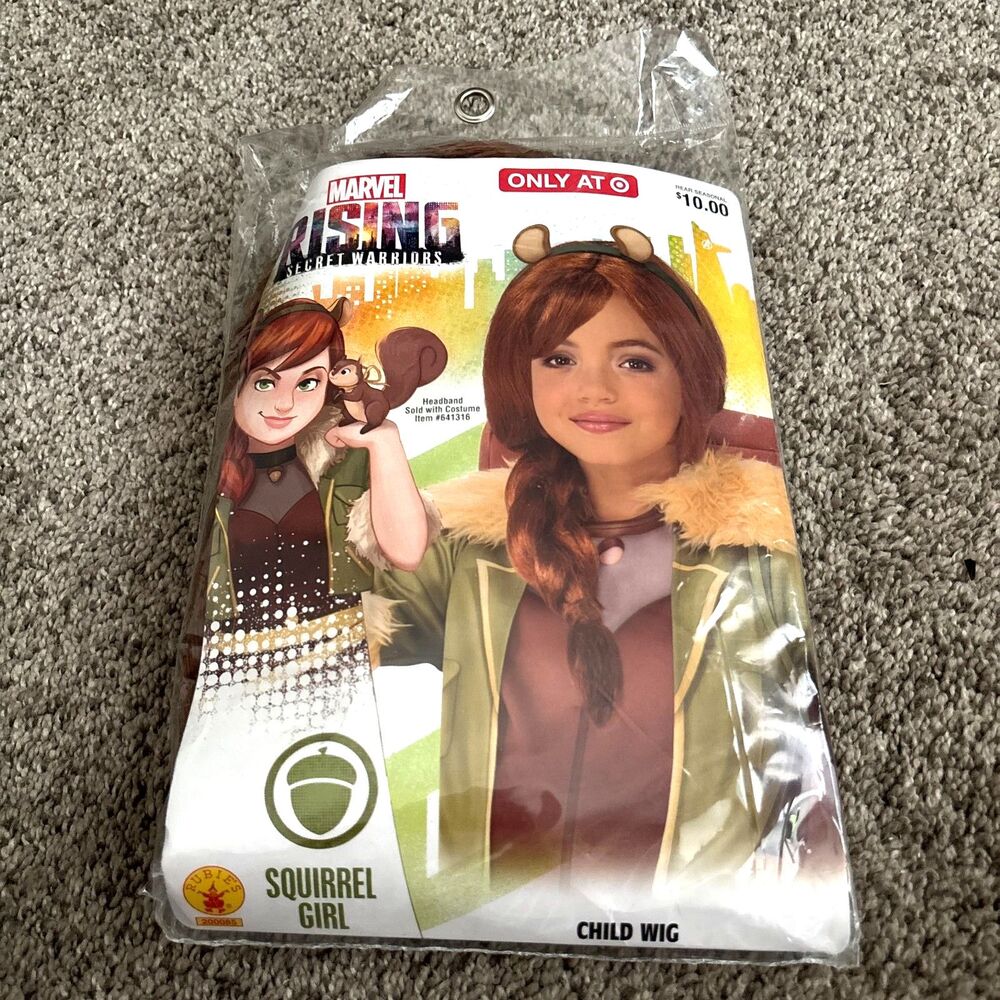 Marvel Rising Secret Warriors Squirrel Girl Child Wig Rubies Target Exclusive NI
